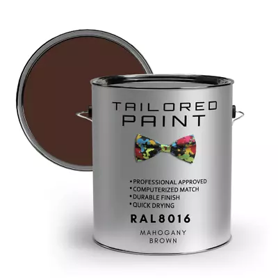 RAL8016 MAHOGANY BROWN GLOSS UPVC Window & Door 1K Paint Brush Or Spray On • £99.99