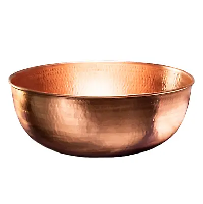 16  Diameter Pure Copper Pedicure Foot Spa Bowl | Copper Foot Warming Bowl • $289