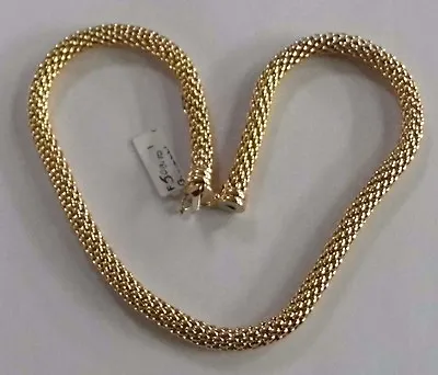 $4202.37 • Buy Gold Necklace 18 Carats Fope Goldkette Band D'Or Collier