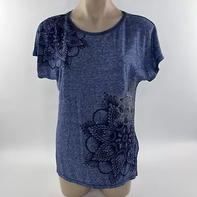Desigual Womens Tshirt Top Size M Blue GUC • $25