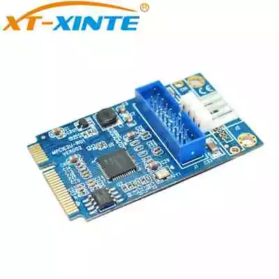 PCI-E To USB3.0 2-Port PCI Express Riser Card To 4Pin Convertor PCIe Adapter • $9.97