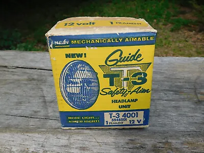 NEW Vintage Guide T-3 Safety-Aim Headlamp 4001 5948501 Headlight 12V • $289.99