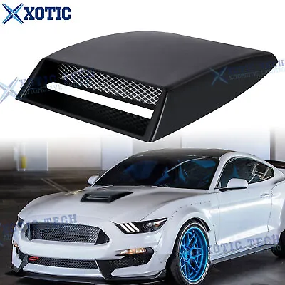 1x Black Sport Race Car Scoop Hood Vent Air Flow Intake Cover For Ford Mustang • $19.80