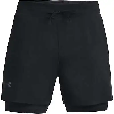 Under Armour Mens LaunchElite 2n1 Sports Training Fitness Gym Performance Shorts • £27