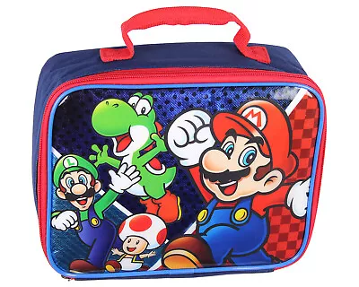 Super Mario Luigi Toad Yoshi Insulated Lunch Box Soft Kit Cooler • $22.95