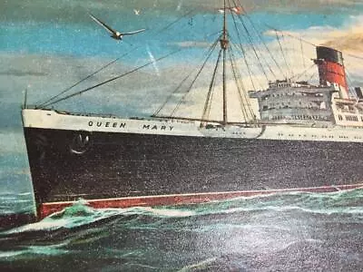 Vintage Revell Queen Mary 1/586 Ship Model Kit NO DECALS Thou • $18.96