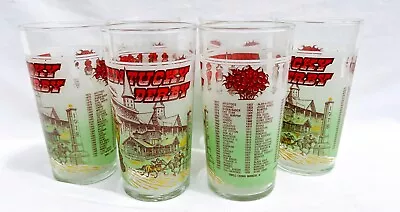 Vintage 1978 Official  Kentucky Derby  Mint Julep Glasses Set Of 6 • $19.99