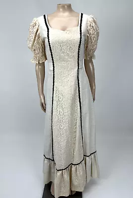 Vintage 80's Handmade Women's Dress Satin Formal Prom Party Evening R3-21 • $71.99