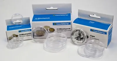 Genuine Lighthouse Coin Capsules - Packs Of 10 - Various Sizes • £4.95