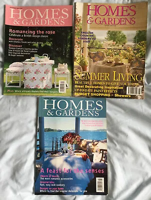 Homes And Gardens Magazine Lot Of 3 • £2