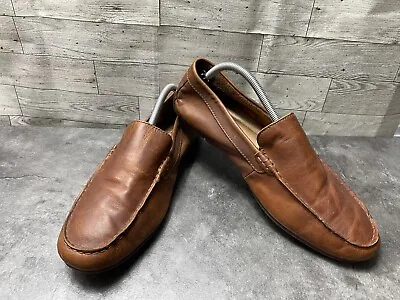 Børn Born Boc Liam  Men Shoes Brown 10.5 M Leather Comfort Driving Penny Loafers • $34.82