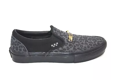 Vans Skate Slip-on Cher Strauberry Vn0a5fca9cy1 Cheetah Black Unisex Sneaker • $44.95