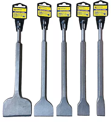 SDS Chisel Drill Bits Breaker Choice Of Sizes Narrow Wide 20 30 40 50 75mm • £5.49