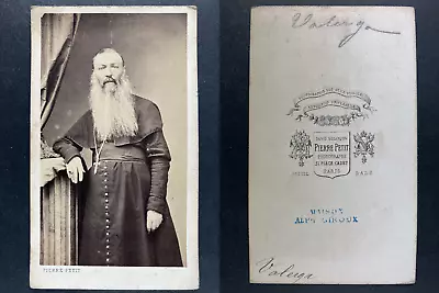 $277.95 • Buy Pierre Petit, Paris, Monseigneur Valerga CDV Vintage Albumen Print.Giuseppe Go