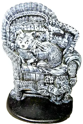 Rare Midwest Importers Of Cannon Falls Cast Iron Door Stop - Cat In Wicker Chair • $19.97