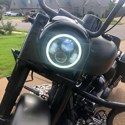 7  LED Projector Headlight DRL For Harley Road King Street Glide Special UK • £65.03