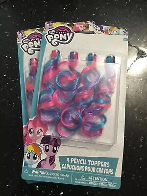 MY LITTLE PONY Friendship Adventures PENCIL TOPPERS (4) ~ Birthday Supplies MLP • $12