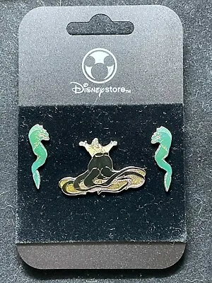 Disney 3 Pin Set - JDS - Ursula & Eels - Little Mermaid Mini Flotsam Jetsam 4409 • $54.99