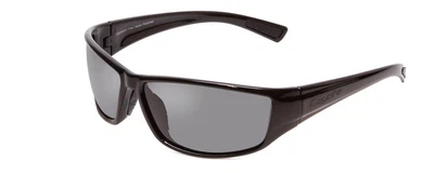 $49.95 • Buy Coyote P-44 Unisex Wrap Designer Polarized Sunglasses In Gloss Black & Grey 66mm