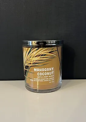 Bath & Body Mahogany Coconut 1 Wick Candle • £14.99