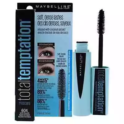 Maybelline New York Total Temptation Waterproof Mascara ~ 604 Very Black • $8.95