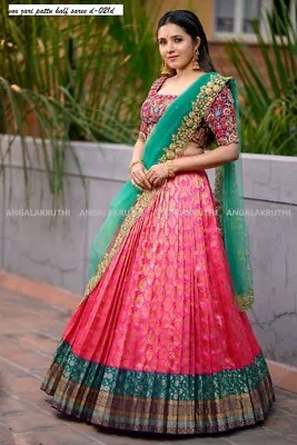 $47 • Buy New Indian Wedding Lehenga Choli New Party Wear Bollywood Designer Half Saree
