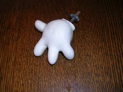 $12 • Buy WHITE PORCELAIN MICKEY MOUSE HAND 2 X 2 INCH