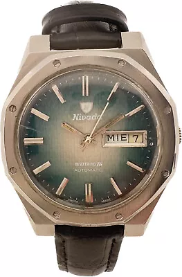 Vintage Nivada Mustang 76 Men's Automatic Wristwatch Steel Royal Oak Style • $925