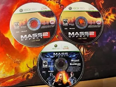 Mass Effect 1 &2 (Xbox 360)- Discs Only- Tested- Bioware Shepard • $12.99