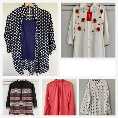 Christmas Sale! Bulk 5 X New Indian Shirts Tunic Clothes Suitable For Size 10 • $49
