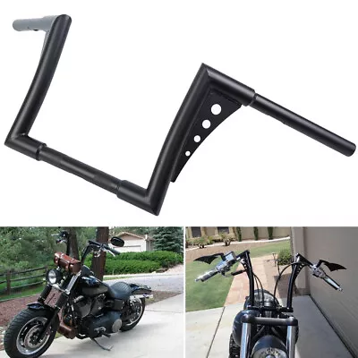 12  Inch Handlebar Rise Ape Hangers Black For Sportster XL 883 1200 FLST FXST • $119.99