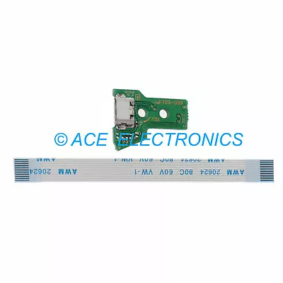 USB Charging Port Board JDS-050 JDS-055 12 Pin Sony PS4 Controller + Flex Cable • $1.25