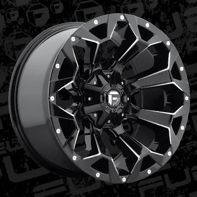 1 20 Inch Black Wheels Rims LIFTED Ford F250 F350 Fuel D576 D57620001747 20x10  • $457