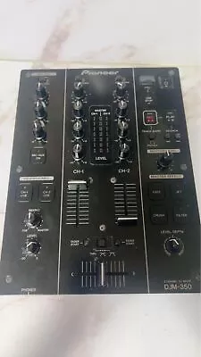 DJM-350 Pioneer 2ch DJ Mixer Controller 2-Channel Black Tested W/ Power Cable • $378.81