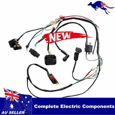 Electric Start Engine Full Wiring Harness For 150/200/250CC 4 Stroke Dirt Bikes • $53.95