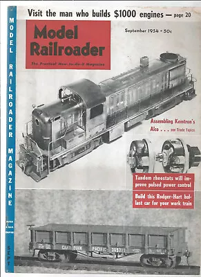 Model Railroader Magazine September 1954 • $4.99