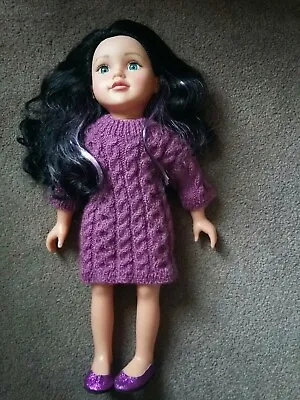 Design A Friend Doll By Chad Valley Sara Purple Streaks In Black Hair • £25