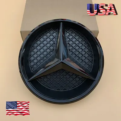 Front Grill Star Emblem Black Fit For Mercedes Benz W205 W207 W166 2013-2018 • $25.99