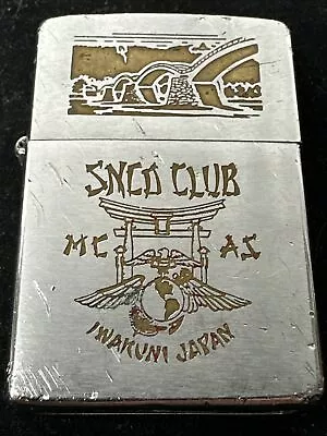 1974 Zippo Lighter United States Marine Corps SNCO Club Iwakuni Japan  Graphics! • $9.99