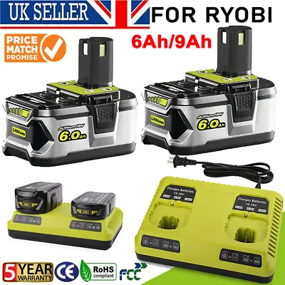 £89.99 • Buy For RYOBI P108 18V 18 Volt One Plus High Capacity Lithium-ion Battery / Charger