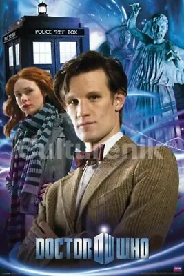 Doctor Who And Amy Weeping Angels 24 X 36 Poster Matt Smith NEW ROLLED • $9.99