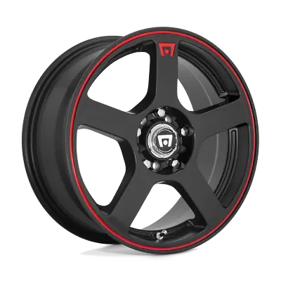 Set Of 4 Motegi MR116 FS5 Wheels 18X8 5X100/4.5 MATTE BLACK RED-STR 45MM • $777.60