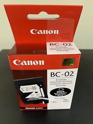 Canon Genuine BC 02 Black Ink Cartridge • £6.99