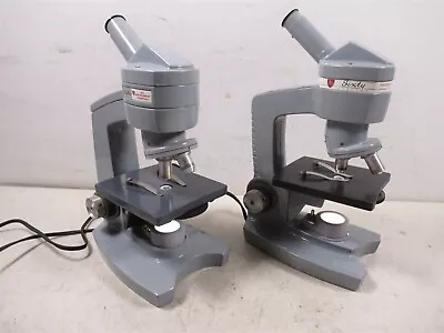 Lot Of 2 American Optical AO Spencer Sixty Monocular Microscopes With Optics • $99.95