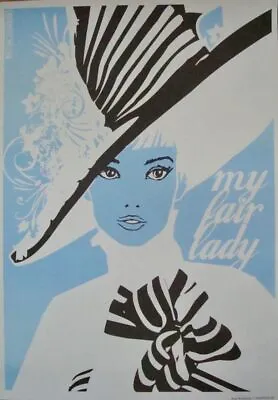 MY FAIR LADY Polish Movie Poster R2010 AUDREY HEPBURN REX HARRISON Unique Art • $250