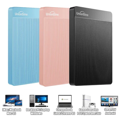 External Hard Drive 500GB 750GB USB Storage Device For Gaming Files Photos TVs • £24.99