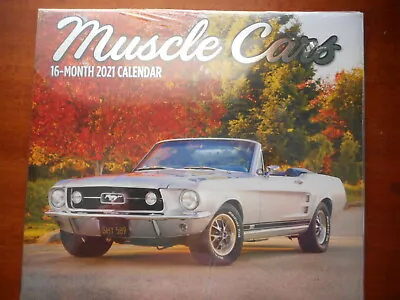 2021 16 Month Wall Calendar-Muscle Cars • $10