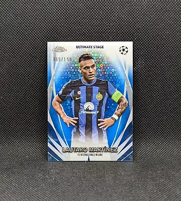 Lautaro Martinez 2023-24 UEFA CC Flagship Chrome Ultimate Stage Blue /150 Inter • $0.99