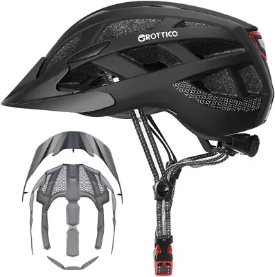 Adult-Men-Women Bike Helmet With Light - Mountain Road Bicycle Helmet • $29.99