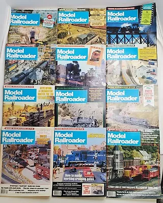 Model Railroader Magazine 1987 Train Locomotive Complete Year 12 Issues • $25.97